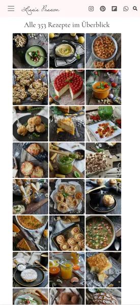 Rezeptübersicht als Kacheln WP-Plugin