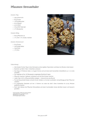 Recipe as print version